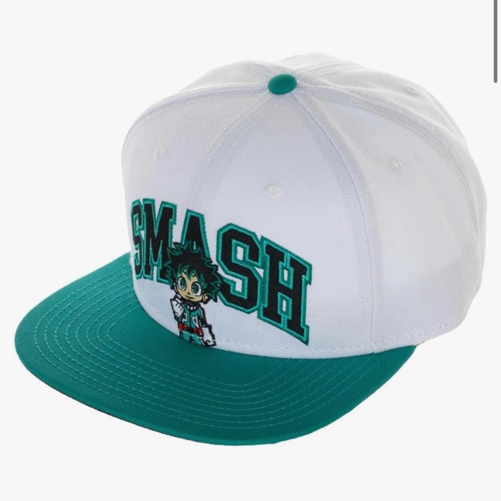 My Hero Academia Smash Collegiate Snapback Hat Green